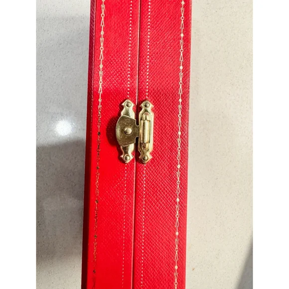 Cartier Santos BALLPOINT PEN F227815 Steel color lacquer gold plated Japan - Picture 16 of 16